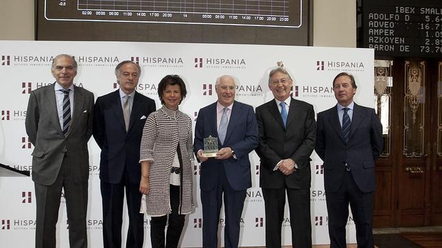 Hispania Activos Inmobiliarios sube un 3,25% en su sesión inaugural en Bolsa
