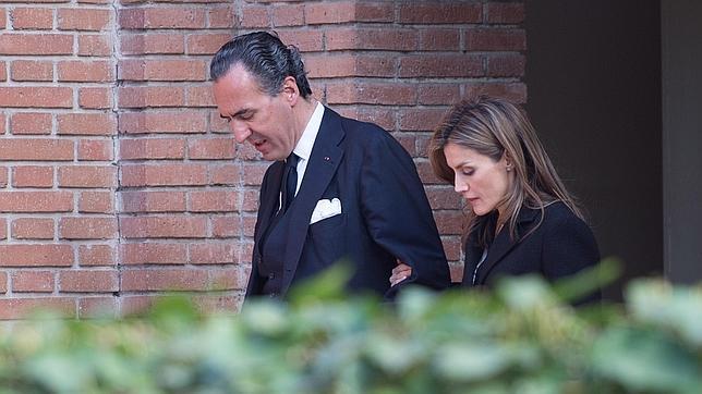 Doña Letizia mostró sus condolencias a Jaime de Marichalar tras la muerte de su madre