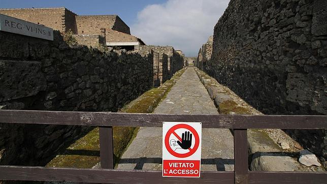 El yacimiento de Pompeya vuelve a sufrir el derrumbe de uno de sus muros