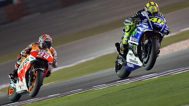 Márquez: «El duelo con Rossi, lo más bonito de la carrera»