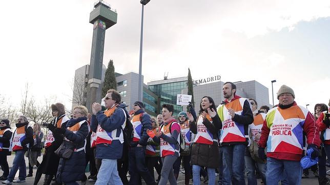 Marcha contra el ERE de Telemadrid para presionar al Tribunal Supremo