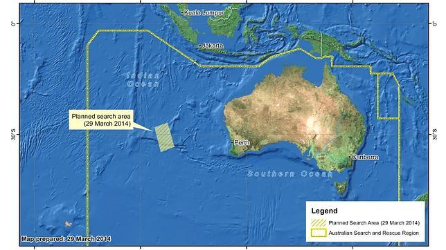 Avistan en Perth (Australia) objetos del avión malasio MH370 desaparecido