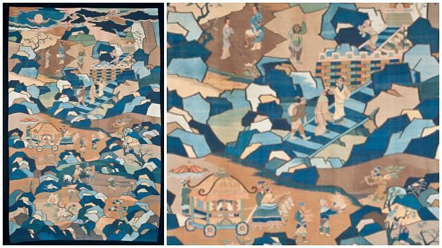 Tapiz chino de finales del siglo XVIII