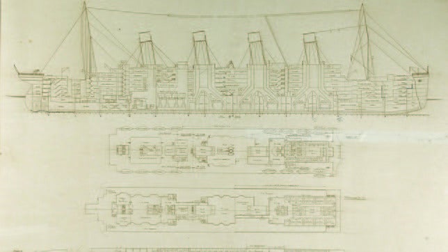 Los planos del Titanic salen a subasta