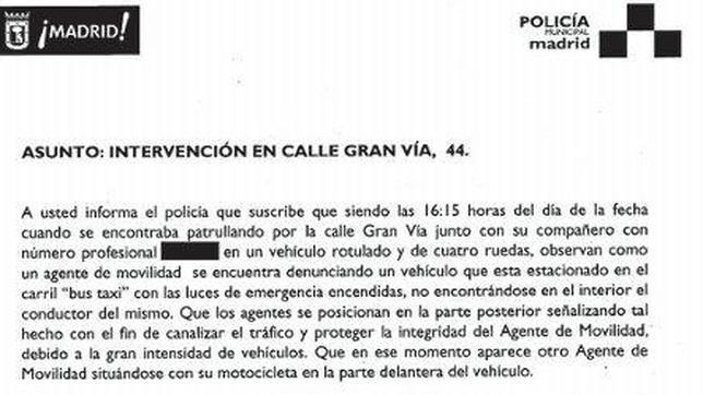 Así es el contenido del parte policial del incidente de tráfico de Aguirre