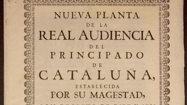 Página de los Decretos de Nueva Planta de 1873