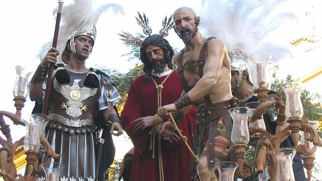 Detalle del paso de Nuestro Padre Jesús en su Prendimiento de Córdoba
