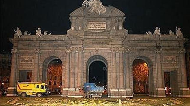 El vehículo pesado, de color azul, había sido robado