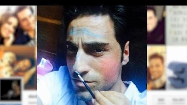 David Bustamante se deja maquillar... por su hija Daniella