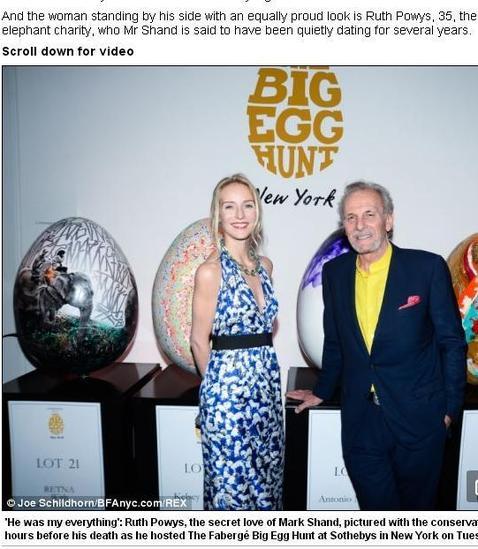 Mark Shand fue fotografiado con su «novia secreta» horas antes de morir