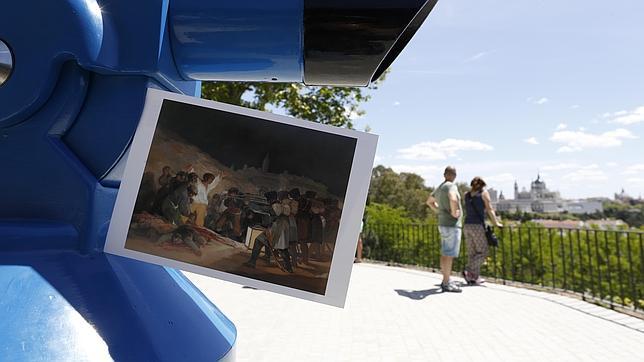 Paraje de Príncipe Pio hoy, cerca del Templo de Debod, donde se podrían situar los fusilamientos