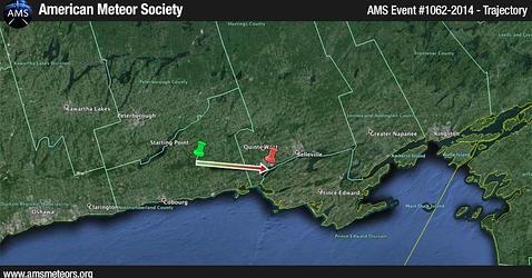 Un brillante bola de fuego cruza el cielo de Canadá en pleno día