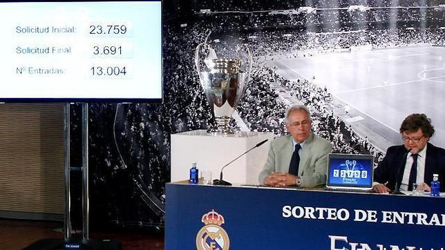 El Real Madrid sortea las entradas para la final de la Champions en Lisboa