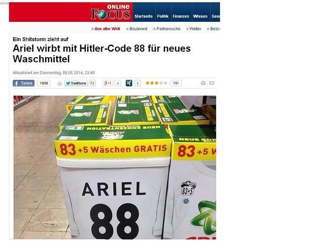 La relación de Hitler con el detergente Ariel