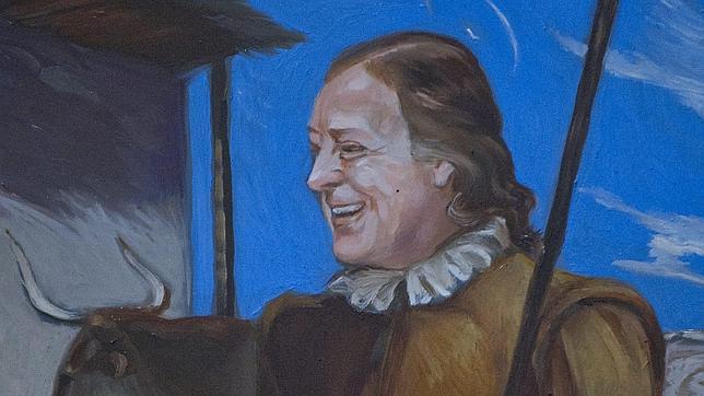 El exalcalde Manzano pone cara a San Isidro en un cuadro de la iglesia de San Andrés