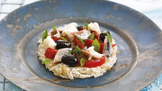 Mini pizzas de arroz