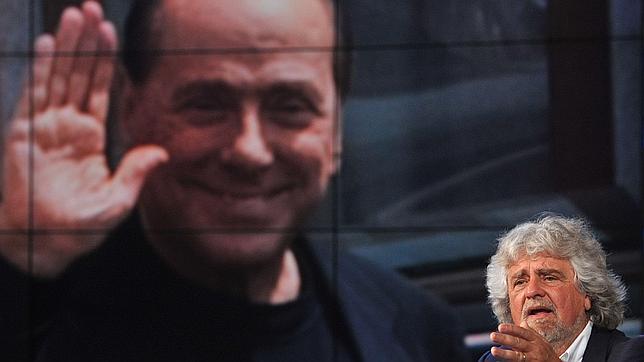 Enfrentamiento total entre Grillo, Berlusconi y Renzi
