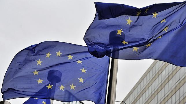 Banderas de la UE en Bruselas