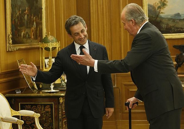 El Rey aborda el estado de la Unión Europea con Nicolas Sarkozy