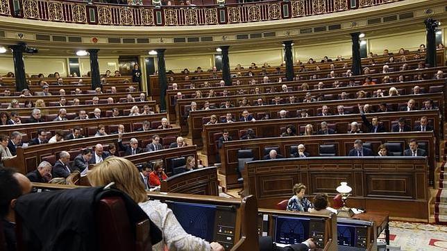 El hemiciclo del Congreso de los Diputados, sede de la soberanía popular