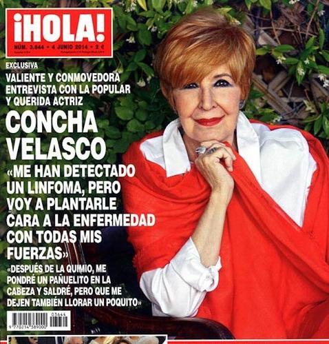 Concha Velasco reconoce padecer un cáncer, al que piensa «plantarle cara»