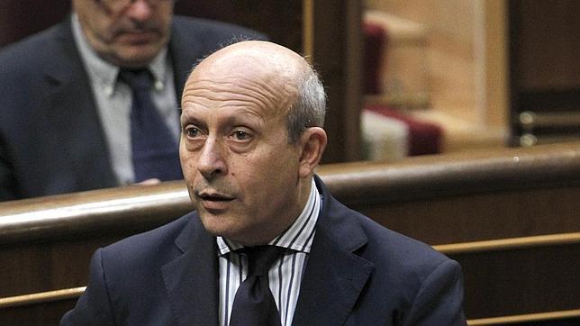 El ministro de Educación, José Ignacio Wert, en el Congreso