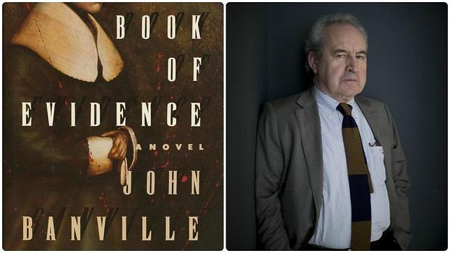 Cubierta de «El libro de las pruebas» (i) de John Banville (d)