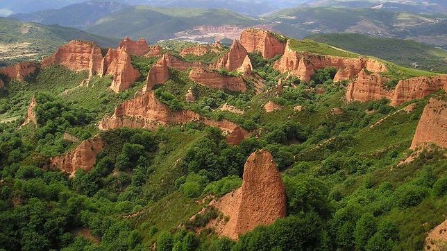 Las Médulas, elegida como una de las siete Maravillas Naturales de España