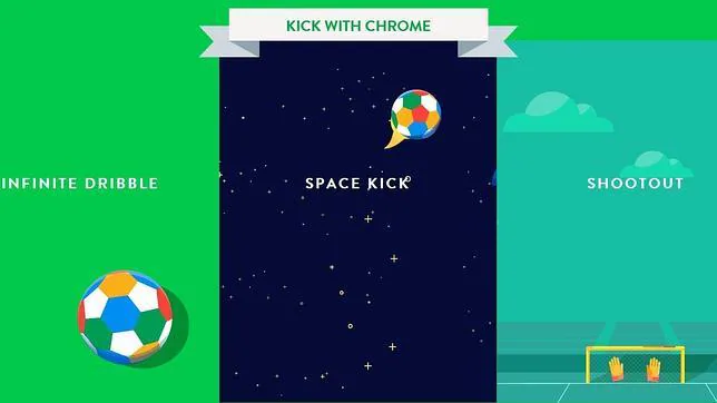 Google permite jugar al fútbol con Chrome