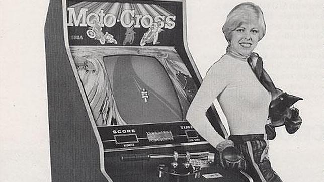 Imagen promocional de Moto Cross, de SEGA