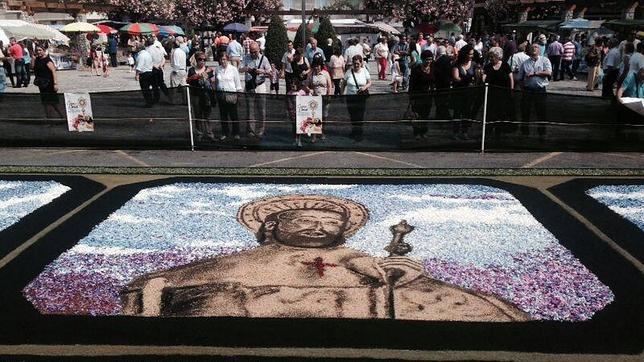 Ponteareas amanece alfombrada de flores