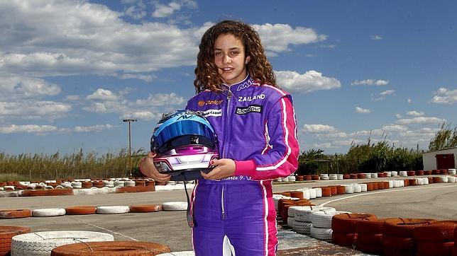 Marta García, líder del campeonato de España de karting