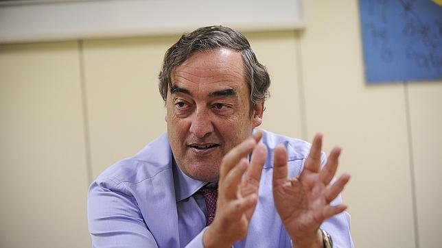 Juan Rosell en una entrevista con ABC