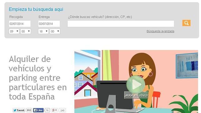 Captura de la web Social Car