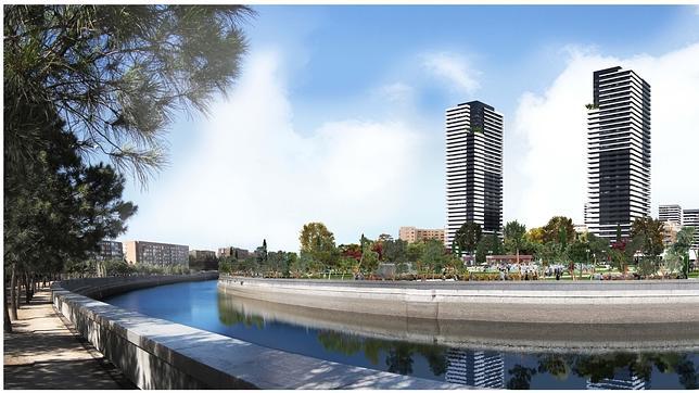 Dos rascacielos en lugar del Vicente Calderón