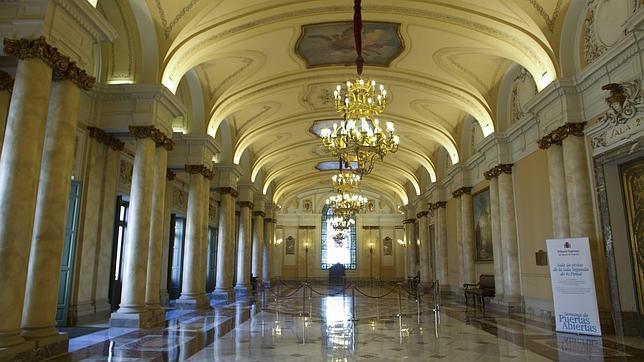 Pasillos del Tribunal Supremo durante una jornada de puertas abiertas