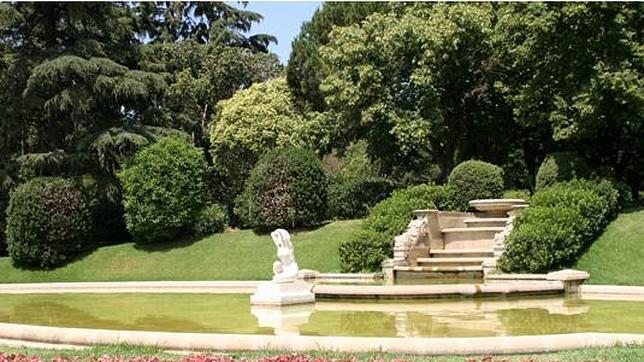 Detalle de una de las fuentes de los Jardines de Pedralbes