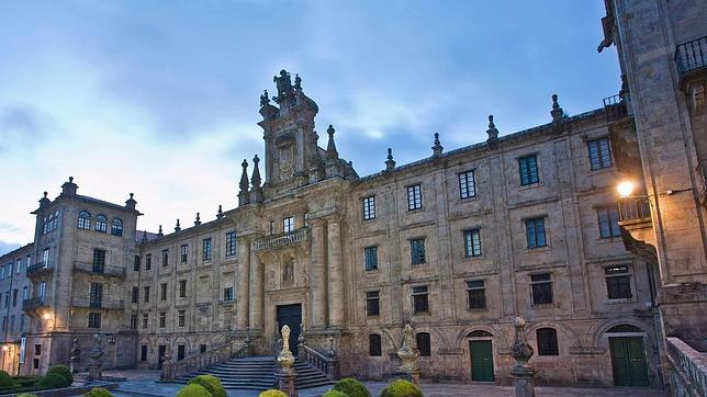 Fachada del monasterio de San Martín Pinario, en un lateral de la Catedral de Santiago