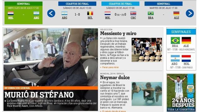 Luto en Argentina por la muerte de Di Stéfano