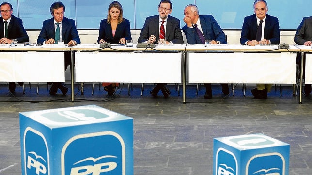 Algunos dirigentes del Partido Popular, al inicio del Comité Ejecutivo Nacional de la Formación