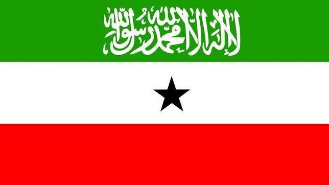 Bandera de Somalilandia, un país del cuerno de África, que se independizó en 1991 de Somalia