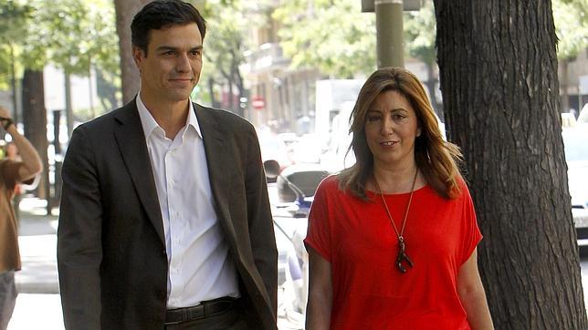 Sánchez inicia con Susana Díaz su ronda de contactos para negociar la nueva Ejecutiva