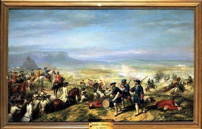 Lienzo «La Batalla de Almansa», de Ricardo Balaca