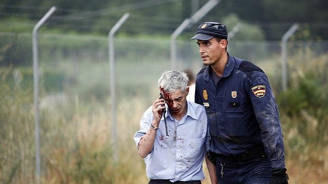 El maquinista Francisco José Garzón Amo, minutos después del siniestro
