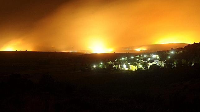 1.700 hectáreas afectadas en los incendios de Aleas y Bustares