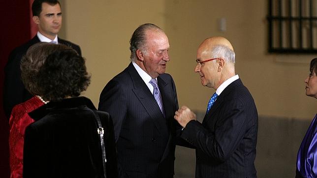 Duran Lleida conversa con el Rey en un acto organizado en El Pardo