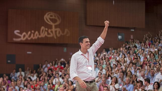 Pedro Sánchez, durante el Congreso Extraordinario de este fin de semana