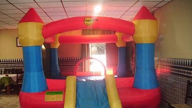 Castillo de aire para que los niños se diviertan