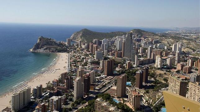 Vista aérea de la ciudad de Benidorm