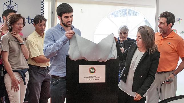 Los profesionales españoles homenajean a Severiano Ballesteros y Ramón Sota